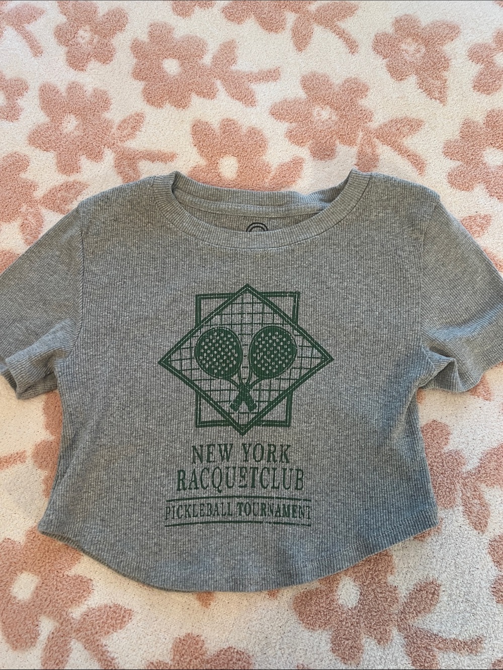 Heather Gray New York Racquet Club Graphic Tee